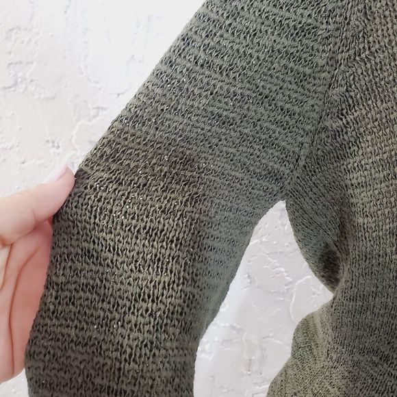 4x$25 WD.NY Cotton Knit Shirt Dress Long Sleeve olive Green Medium - Picture 4 of 12